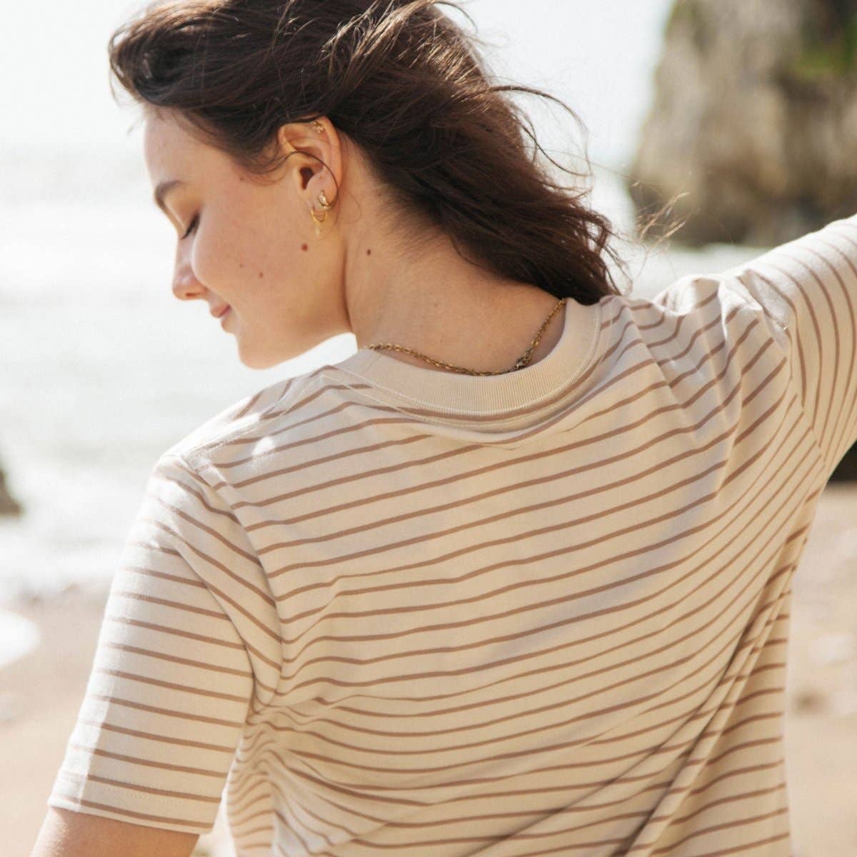 Rapanui Clothing – Women’s Organic Striped T-Shirt
