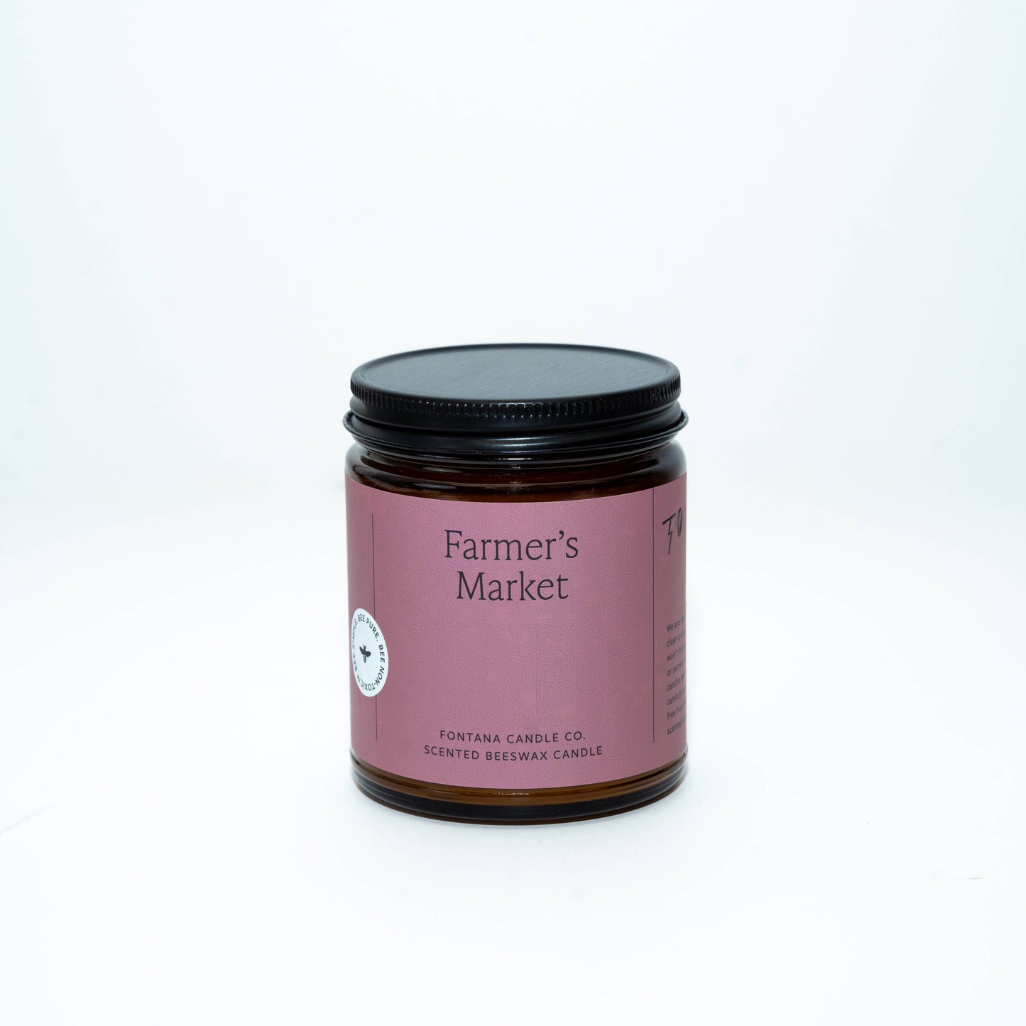 Fontana Candle Co. – Farmer’s Market Natural Beeswax Essential Oil Jar Candle