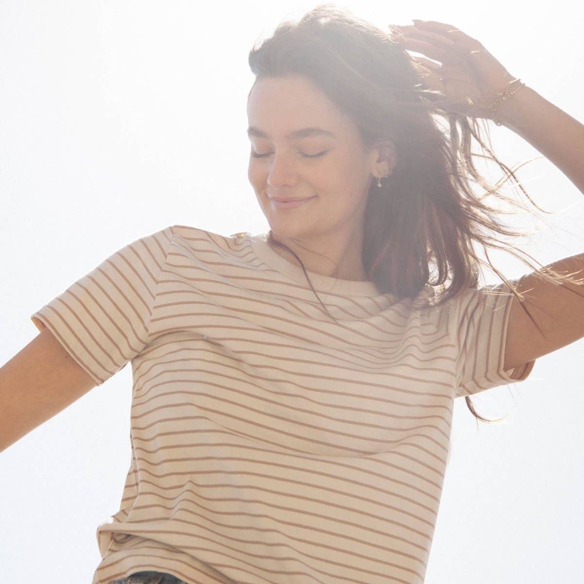 Rapanui Clothing – Women’s Organic Striped T-Shirt