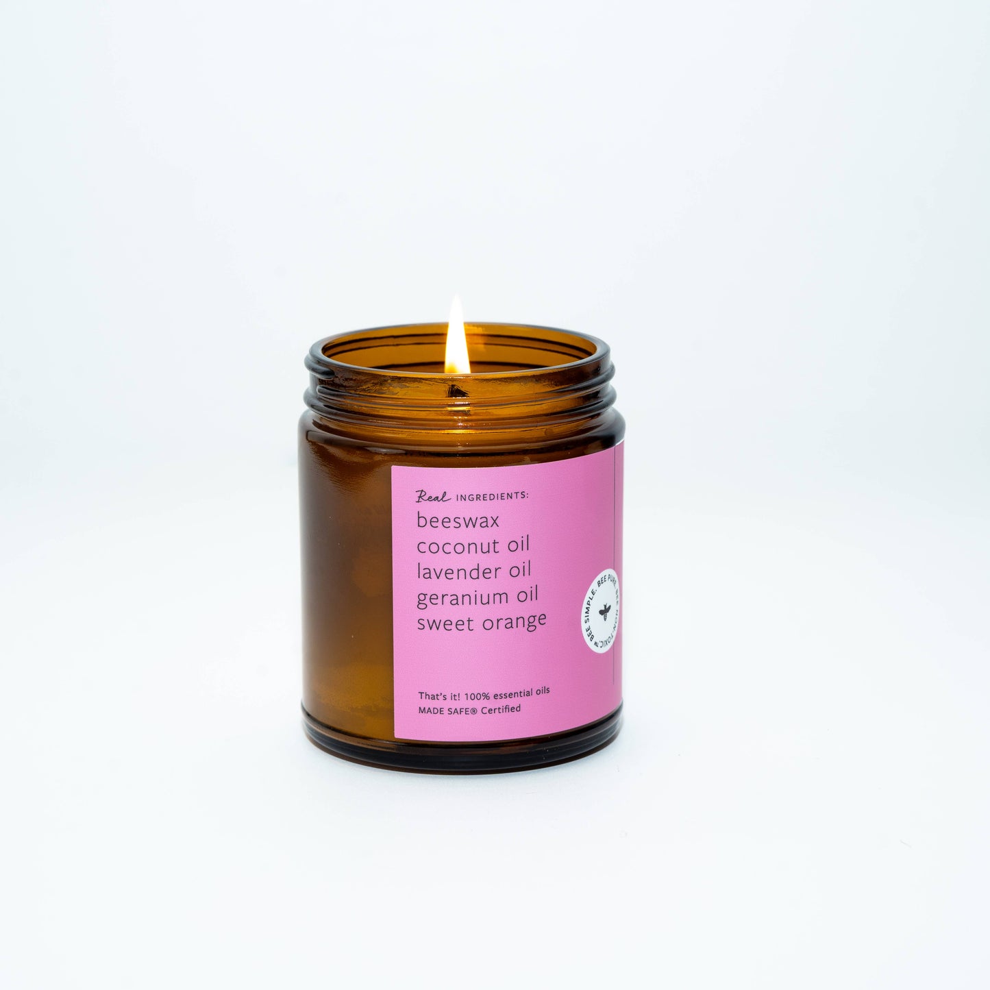 Fontana Candle Co. – Wildflower Citrus Essential Oil Natural Beeswax Jar Candle