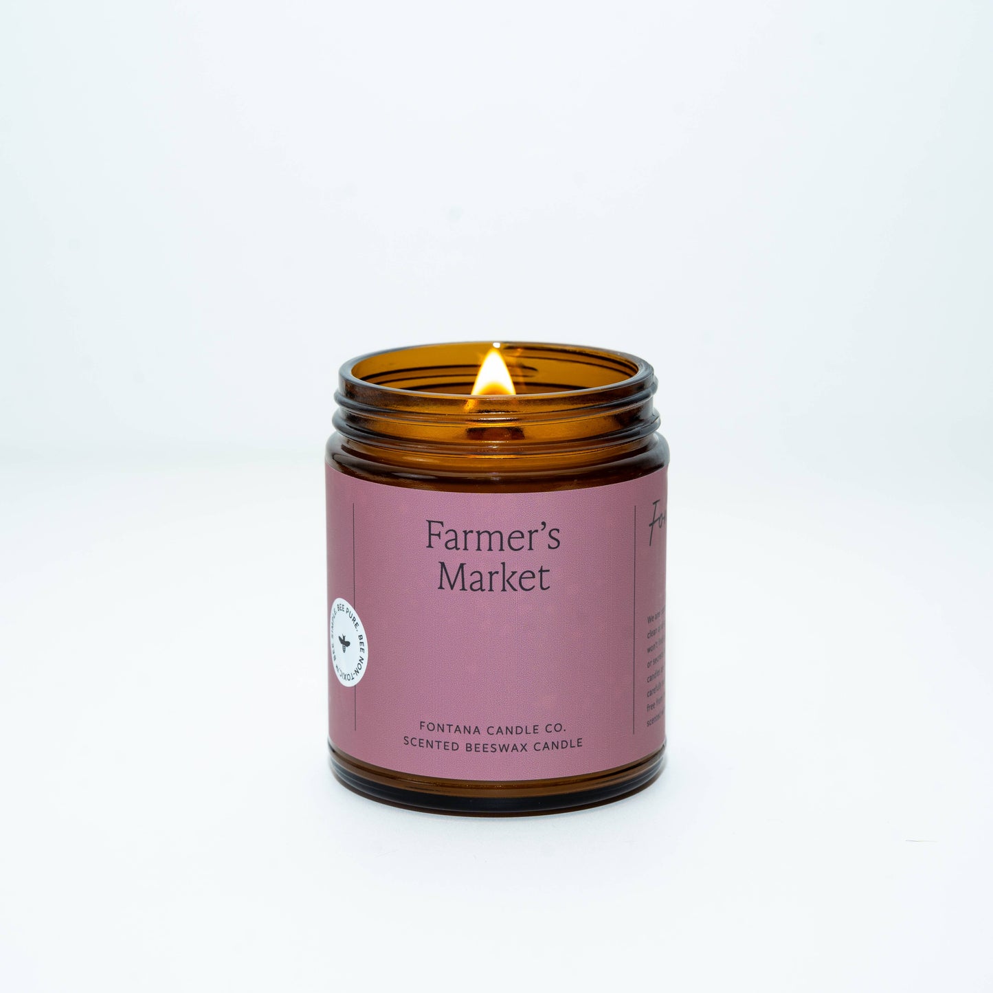 Fontana Candle Co. – Farmer’s Market Natural Beeswax Essential Oil Jar Candle