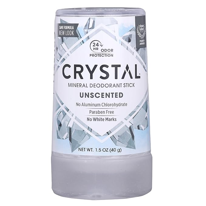 CRYSTAL BODY DEODORANT: Travel Stick Hypoallergenic Fragrance And Paraben Free, 1.5 oz