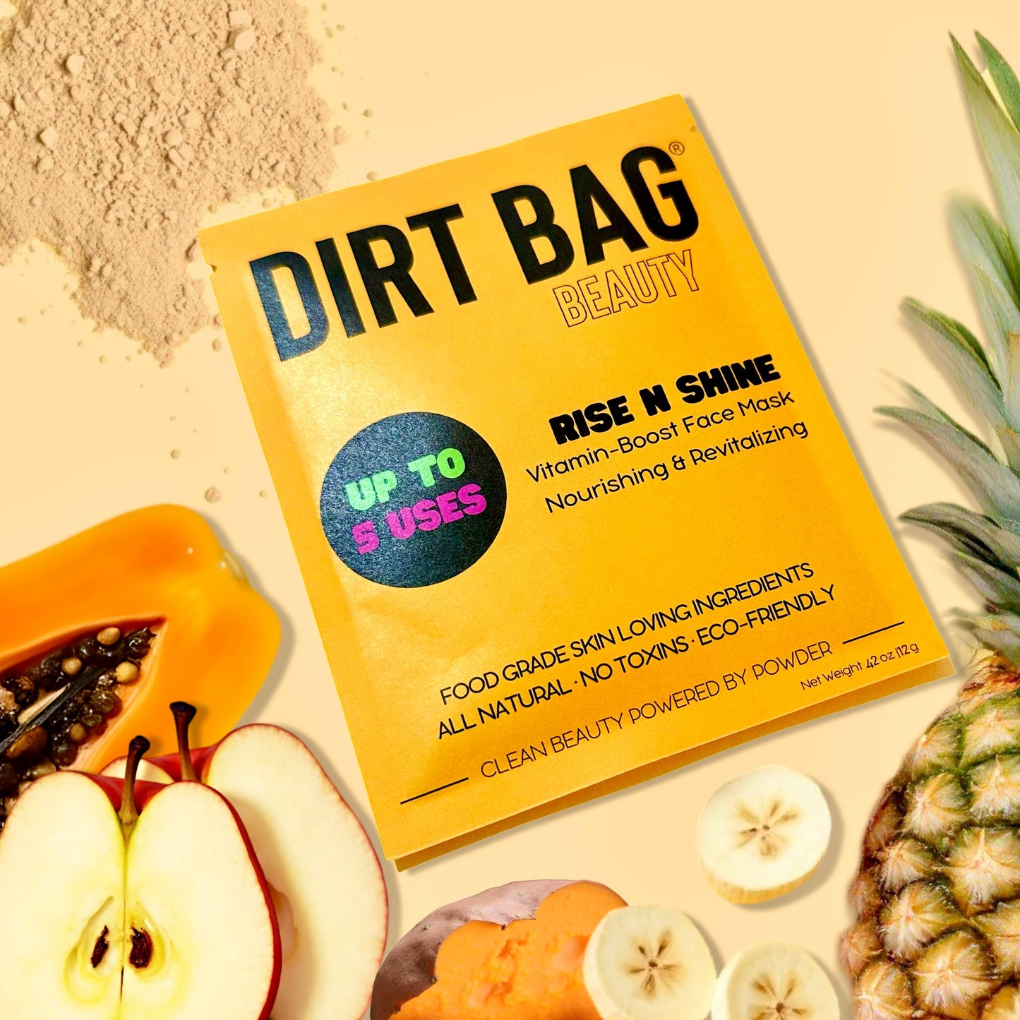 Dirt Bag Beauty - Vitamin Boost Vegan Powder Face Mask - Nourish & Revitalize