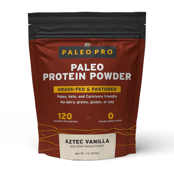 PALEOPRO: Protein Powder Aztec Vanilla, 1lb bag