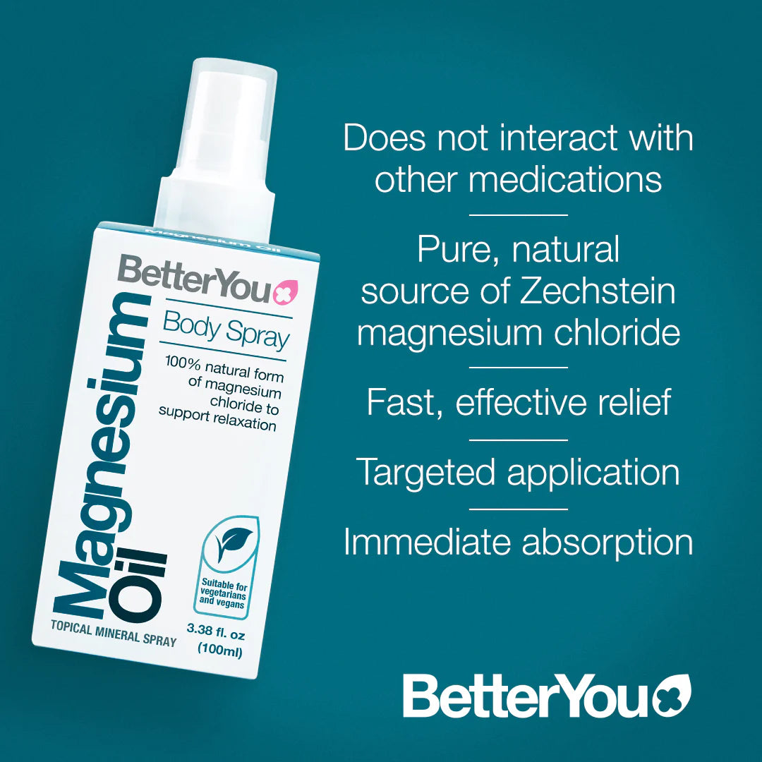 BETTERYOU: Magnesium Oil Body Spray, 3.38 fo