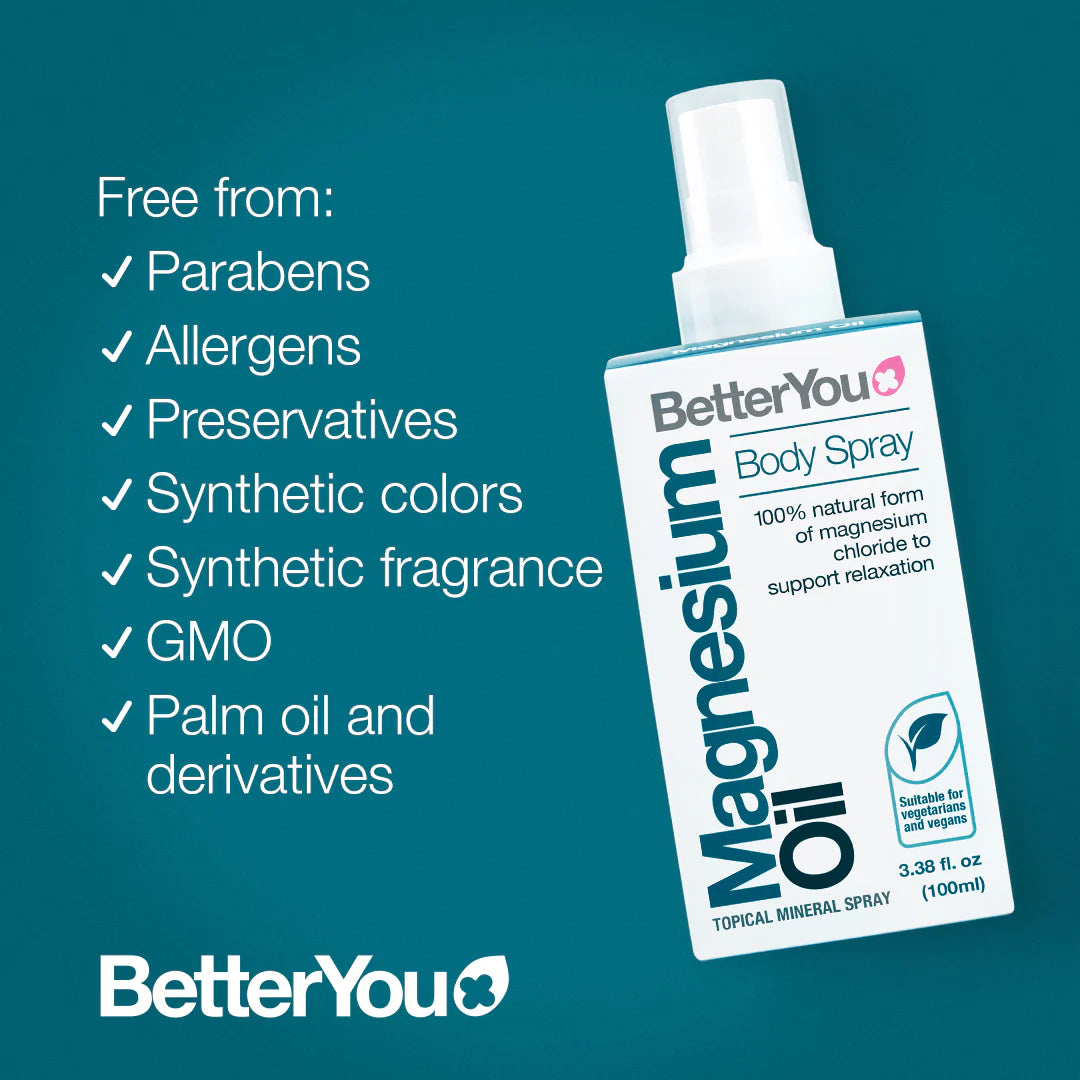 BETTERYOU: Magnesium Oil Body Spray, 3.38 fo