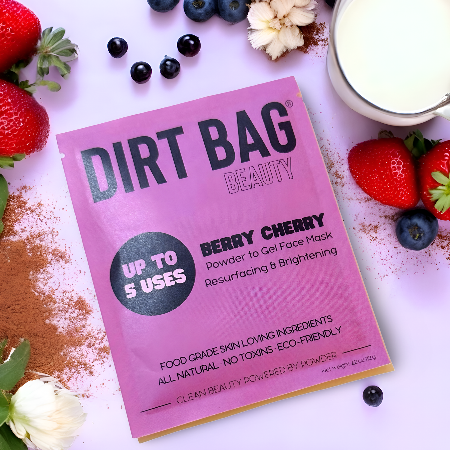 Dirt Bag Beauty - Powder 2 Gel Resurface & Brighten Face Mask- Fragrance Free